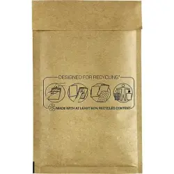 Fellowes Bankers Box Pack de 100 Bolsas de Burbujas Acolchada - Medida 120x210mm - Burbujas Internas para Amortiguacion - Ideal