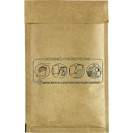 Fellowes Bankers Box Pack de 100 Bolsas de Burbujas Acolchada - Medida 120x210mm - Burbujas Internas para Amortiguacion - Ideal