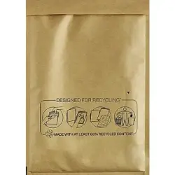 Fellowes Bankers Box Pack de 50 Bolsas de Burbujas Acolchada - Medida 220x330mm - Burbujas Internas para Amortiguacion - Ideal p