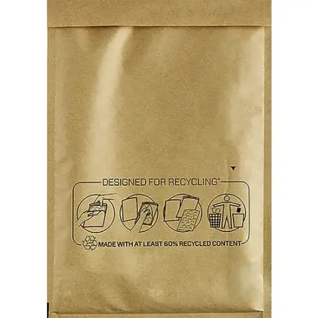 Fellowes Bankers Box Pack de 50 Bolsas de Burbujas Acolchada - Medida 220x330mm - Burbujas Internas para Amortiguacion - Ideal p