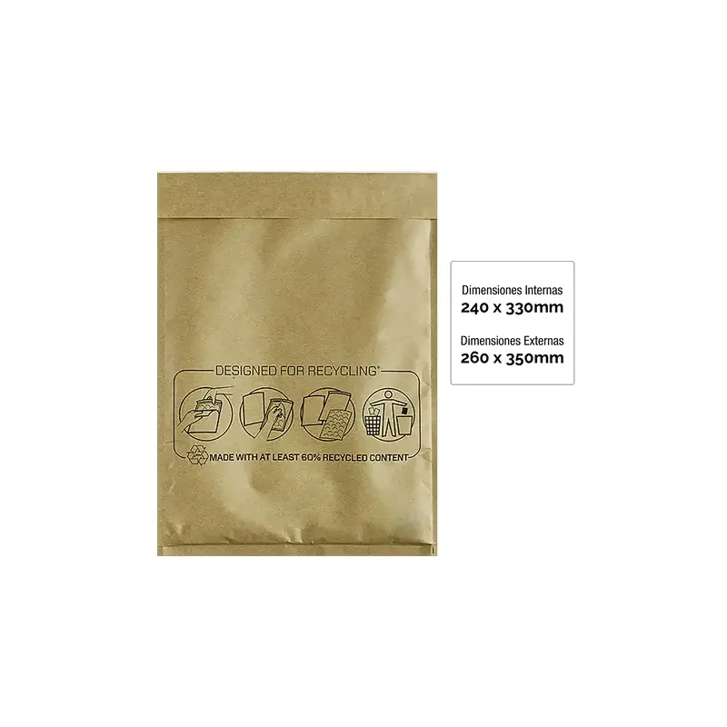 Fellowes Bankers Box Pack de 50 Bolsas de Burbujas Acolchada - Medida 240x330mm - Burbujas Internas para Amortiguacion - Ideal p