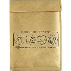 Fellowes Bankers Box Pack de 100 Bolsas de Burbujas Acolchada 15x21cm - Burbujas Internas para Amortiguacion - Tira Autoadhesiva