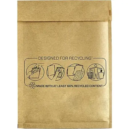 Fellowes Bankers Box Pack de 100 Bolsas de Burbujas Acolchada 15x21cm - Burbujas Internas para Amortiguacion - Tira Autoadhesiva