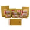 Bismark Bolsa Acolchada Kraft Nº20 350x470mm - Recubrimiento Interno de Laminas de Burbuja de Aire - Cierre Autoadhesivo - Ideal