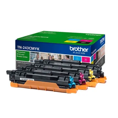 Pack 4 Brother TN-243 Tóner Originales | Ahorro Imprimiendo
