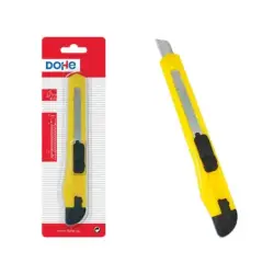 Dohe Cutter Resistente de Plastico - Cuchillas de Acero Tronzables - Sistema de Bloqueo de Cuchilla | Ahorro Imprimiendo