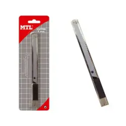 Dohe Cutter de Acero Inoxidable - Cuchillas Tronzables de Acero - Sistema de Bloqueo de Cuchilla - Blister Individual | Ahorro I