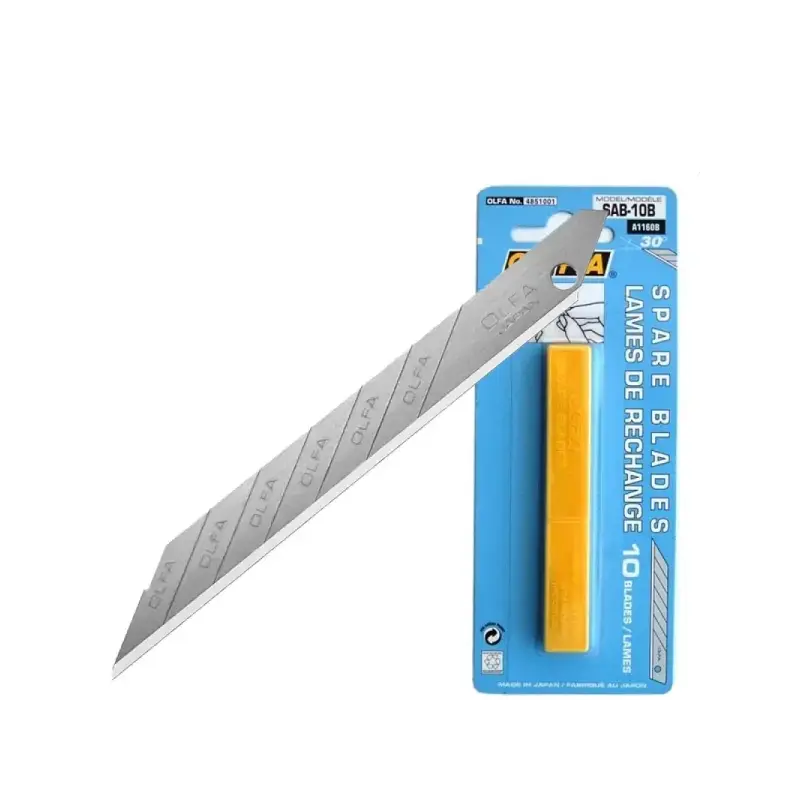 Olfa Pack de 10 Cuchillas para Cuters - Ancho 9mm, Largo 74mm - 8 Segmentos | Ahorro Imprimiendo