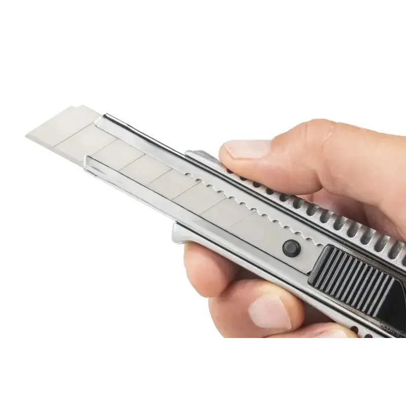 Dahle 10885 Profesional Cuter con Cuchilla de 18mm - Cuerpo Metalico - Mecanismo Automatico de Bloqueo - Guia Metalica | Ahorro