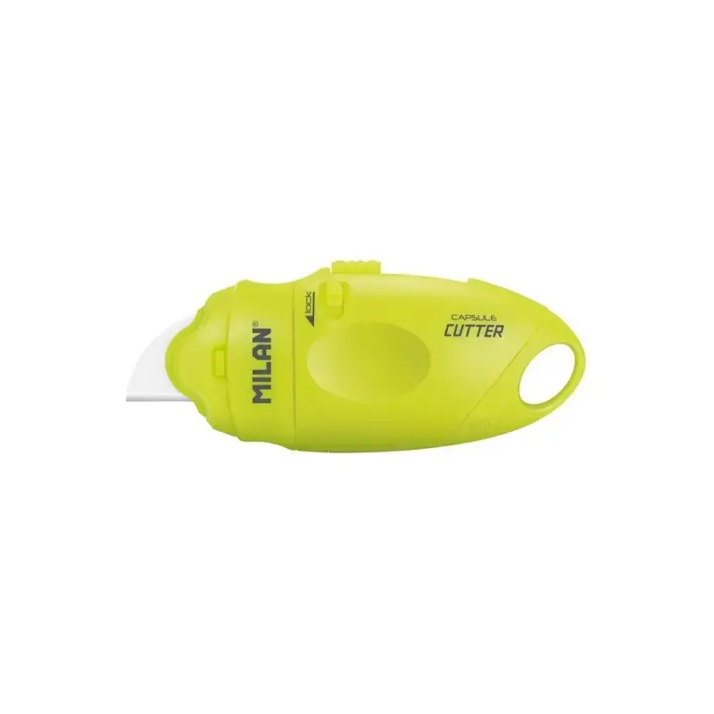 Milan Serie Acid Capsule Cutter de Hoja Ceramica Reemplazable - Tamaño Bolsillo - Diseño Ergonomico - Sistema de Bloqueo - Color