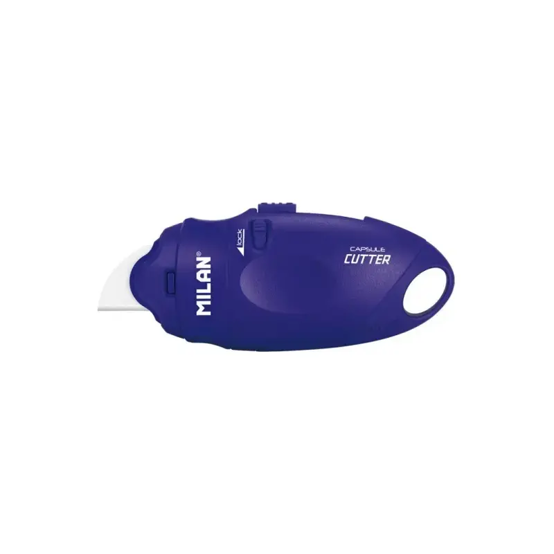 Milan Serie Acid Capsule Cutter de Hoja Ceramica Reemplazable - Tamaño Bolsillo - Diseño Ergonomico - Sistema de Bloqueo - Color