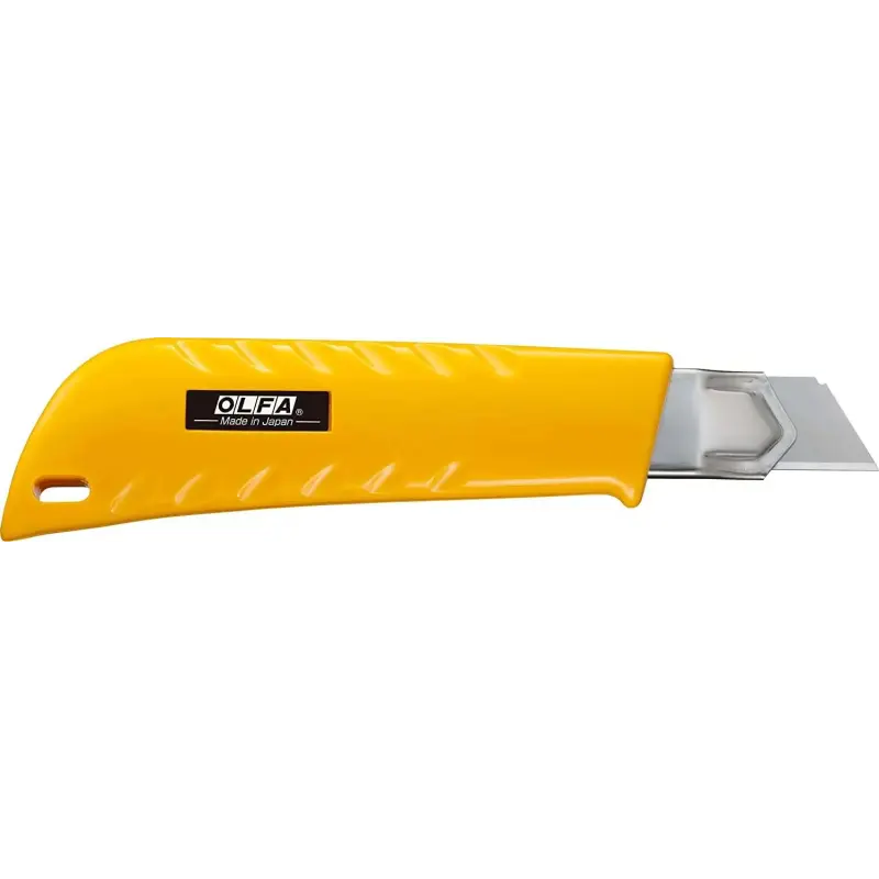 Olfa L-1 Cutter con Bloqueo de Trinquete - Empuñadura de Plastico - Canal de Acero Inoxidable | Ahorro Imprimiendo