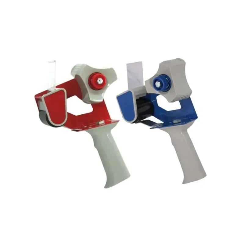 Bismark T-15 Precintadora para Rollos de hasta 50mm de Ancho - Cuchilla de Acero Templado - Empuñadura Ergonomica - Colores Rojo