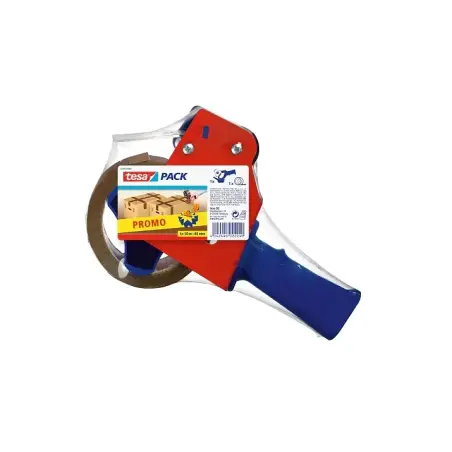 Tesa Pack de Precintadora + 1 Rollo de Precinto Marron 48mm x 50 Metros | Ahorro Imprimiendo