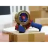 Tesa 6300 Economy Precintadora para Rollos de hasta 50mm - Tension Ajustable Manualmente - Color Rojo/Azul | Ahorro Imprimiendo