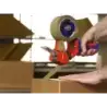 Tesa 6400 Comfort Precintadora para Rollos de hasta 50mm - Sistema de Cuchilla Protegida - Tension Ajustable Manualmente - Color