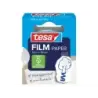 Tesa Paper Pack de 1 Cinta Adhesiva de Papel 19mm x 33 Metros - Casi Invisible en Superficies de Color Claro - Se puede Cortar c