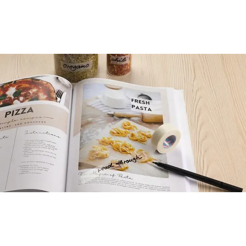 Tesa Paper Pack de 1 Cinta Adhesiva de Papel 19mm x 33 Metros - Casi Invisible en Superficies de Color Claro - Se puede Cortar c