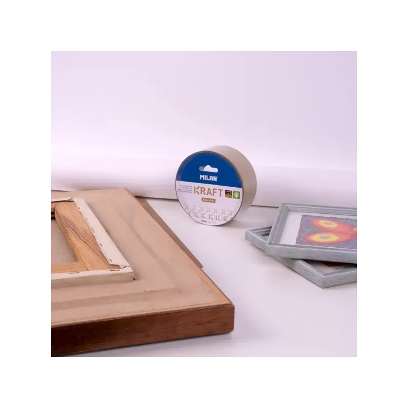 Milan Precinto de Papel Kraft - 50mm x 50m - Color Marron | Ahorro Imprimiendo