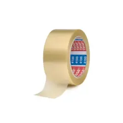 Tesa 4100 Precinto de Embalar Resistente 50mm x 66 Metros - PVC Rugoso - Adhesivo Potente - Transparente | Ahorro Imprimiendo
