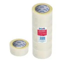 Dohe Pack de 6 Precintos de Polipropileno - Medidas 48mm x 66m - Transparente | Ahorro Imprimiendo