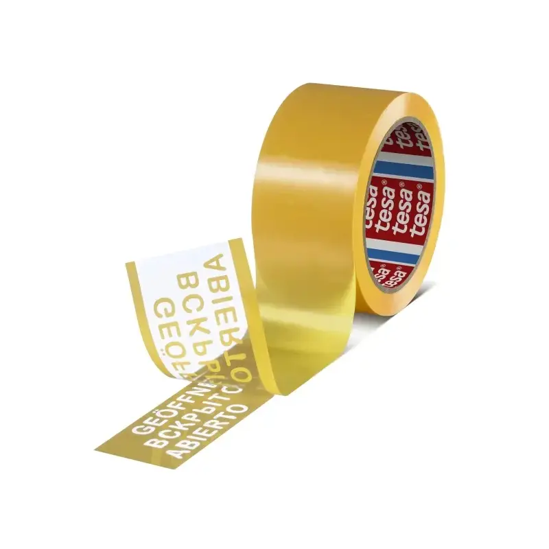 Tesa 64007 Cinta para Precintado a Prueba de Manipulaciones 50mm x 50 Metros - Para Aplicacion Manual y Automatica - Adhesivo Ac