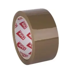 Apli Precinto Acrilico Marron - PP - Brillante - 48 mm x 66 m 25 µm | Ahorro Imprimiendo