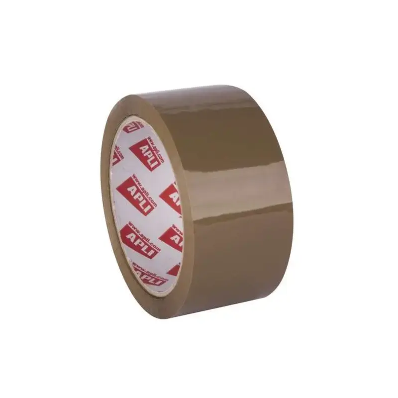 Apli Precinto Acrilico Marron - PP - Brillante - 48 mm x 66 m 25 µm | Ahorro Imprimiendo