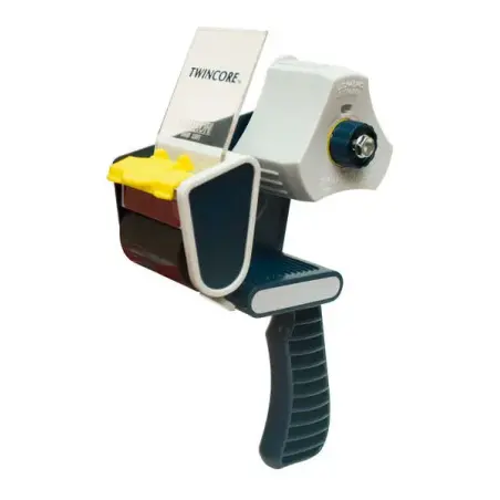 Apli Dispensador de Precinto - para Rollo Normal y Compacto - Facil de Usar y Cargar - Resistente y Duradero - Blanco | Ahorro I