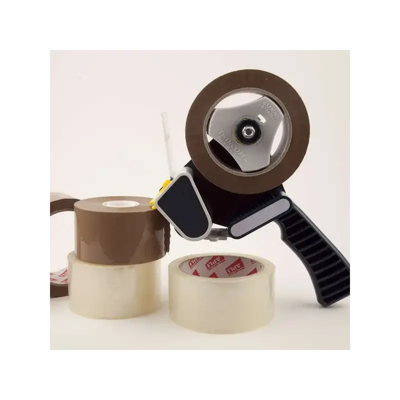 Apli Dispensador de Precinto - para Rollo Normal y Compacto - Facil de Usar y Cargar - Resistente y Duradero - Blanco | Ahorro I