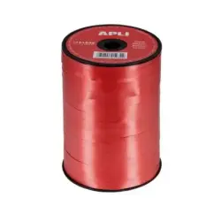 Apli Rollo de Cinta para Envolver Regalos de 7mmx400m - Color Rojo | Ahorro Imprimiendo