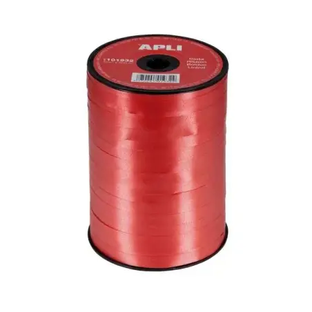 Apli Rollo de Cinta para Envolver Regalos de 7mmx400m - Color Rojo | Ahorro Imprimiendo