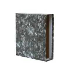 Bismark Funda para Archivador A-Z Folio - Carton Forrado - Color Negro Jaspeado | Ahorro Imprimiendo