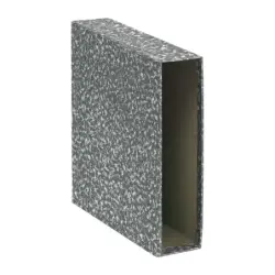 Dohe Fundas de Archivadores - Tamaño A4 - Carton Forrado con Papel Impreso - para Archivador Jaspeado gris - Natural | Ahorro Im