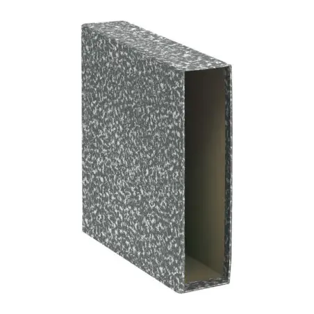 Dohe Fundas de Archivadores - Tamaño A4 - Carton Forrado con Papel Impreso - para Archivador Jaspeado gris - Natural | Ahorro Im