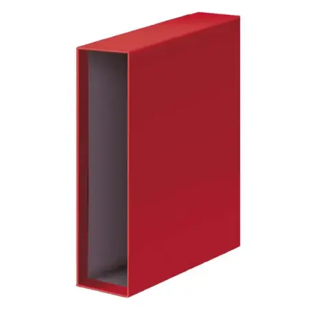 Dohe Archicolor Funda para Archivador de Palanca - Formato Folio - Carton Forrado - Color Rojo | Ahorro Imprimiendo