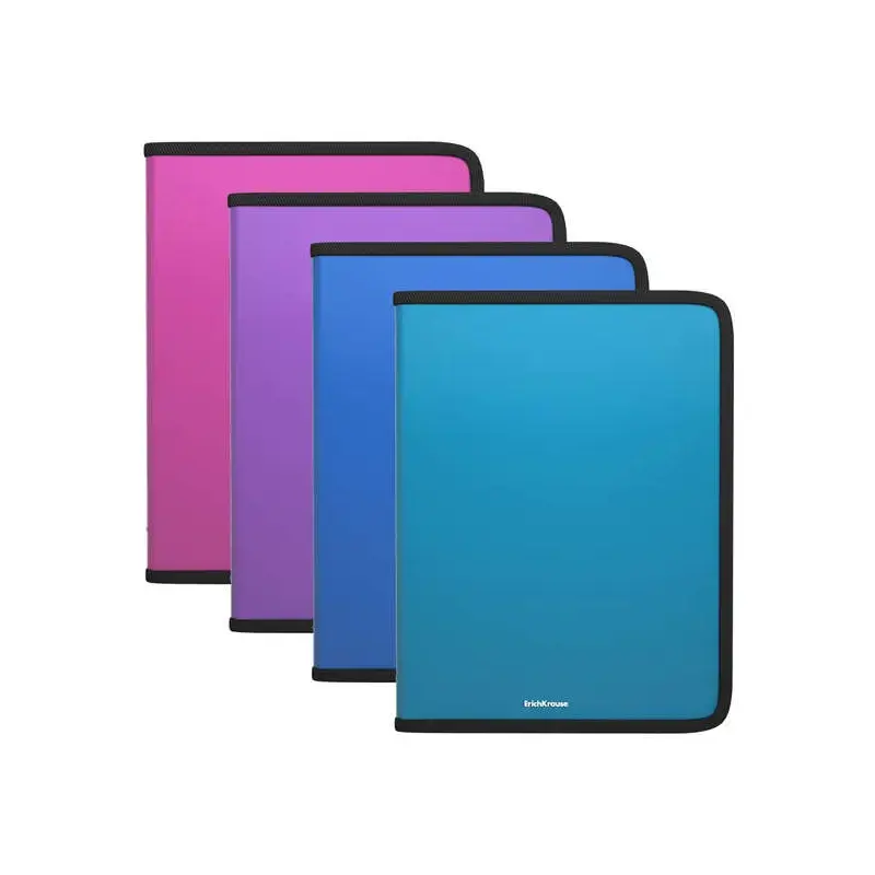 Erichkrause Carpetas con Cremallera Matt Vivid - A4+ - Colores Surtidos | Ahorro Imprimiendo