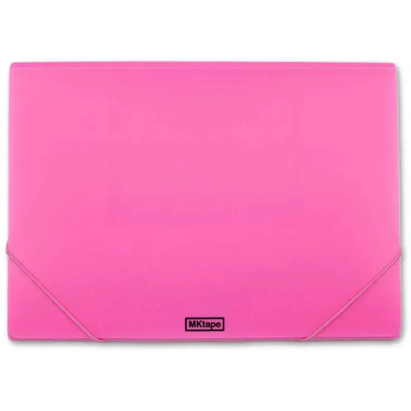 MKtape Carpeta de Solapas Portadocumentos - Cierre de Gomas - Tamaño Folio - Color Rosa | Ahorro Imprimiendo