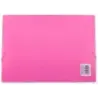 MKtape Carpeta de Solapas Portadocumentos - Cierre de Gomas - Tamaño Folio - Color Rosa | Ahorro Imprimiendo