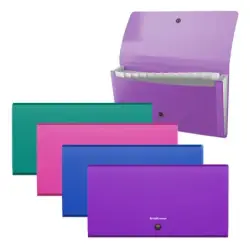 Erichkrause Clasificadores Matt Vivid - 12 Fundas - Tamaño Cheque - Colores Surtidos | Ahorro Imprimiendo