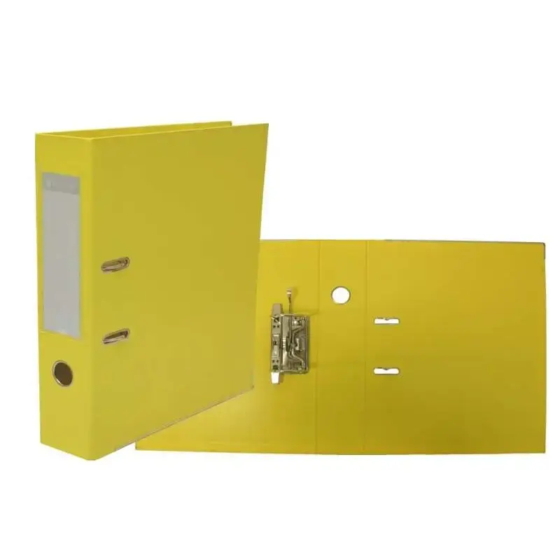 Bismark Archivador A-Z PVC A4 Lomo 75mm - Gran Resistencia - Tarjetero en el Lomo - Cartoneras Metalicas en el Borde Inferior -