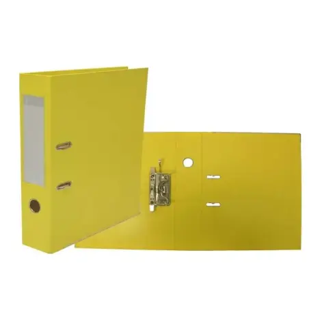 Bismark Archivador A-Z PVC A4 Lomo 75mm - Gran Resistencia - Tarjetero en el Lomo - Cartoneras Metalicas en el Borde Inferior -