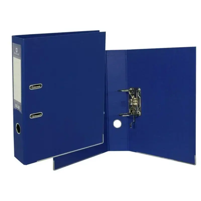 Bismark Archivador A-Z PVC A4 Lomo 75mm - Gran Resistencia - Tarjetero en el Lomo - Cartoneras Metalicas en el Borde Inferior -