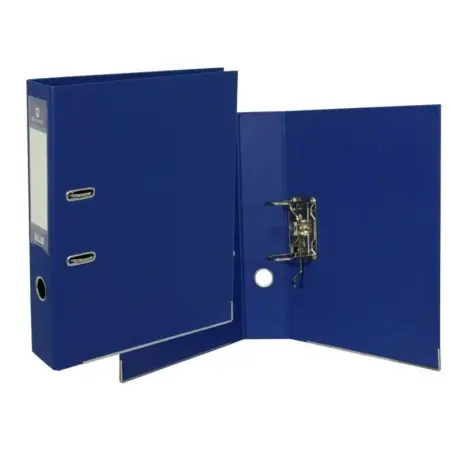 Bismark Archivador A-Z PVC A4 Lomo 75mm - Gran Resistencia - Tarjetero en el Lomo - Cartoneras Metalicas en el Borde Inferior -