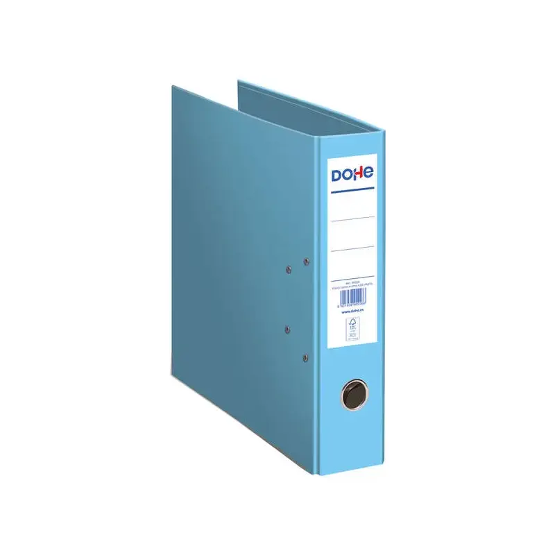 Dohe Archivador Ecofile - 320mm - Carton Rigido - Forrado con Papel Offset Impreso - Ollao, Rado, Tarjetero Adhesivo - Cantonera