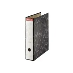 Esselte Archivador de Palanca Formato A4 - Lomo 75mm - Capacidad para 500 Hojas - Color Negro Jaspeado | Ahorro Imprimiendo