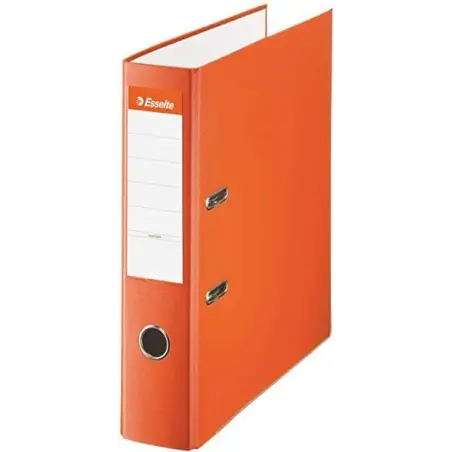 Esselte Archivador de Palanca - Formato Folio - Lomo 75mm - Capacidad para 500 Hojas - Color Naranja | Ahorro Imprimiendo