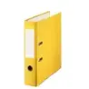 Esselte Archivador de Palanca Formato Folio - Lomo 75mm - Tarjetero en Lomo - Capacidad para 500 Hojas - Color Amarillo | Ahorro