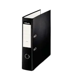 Esselte Archivador de Palanca - Formato Folio - Lomo 75mm - Capacidad para 500 Hojas - Color Negro | Ahorro Imprimiendo
