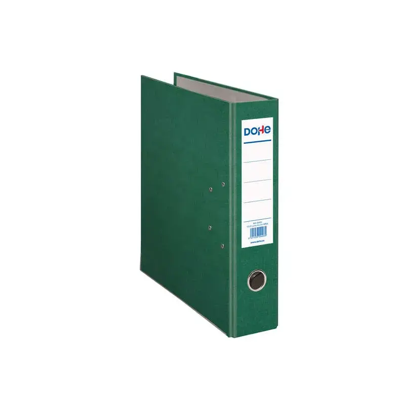 Dohe Archivador de Palanca Tamaño Folio - Lomo Ancho 70mm - Ollao, Rado y Tarjetero en el Lomo - Carton Forrado con Polipropilen